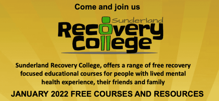 Sunderland Recovery College January 2022 Prospectus