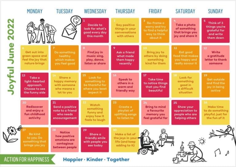 Joyful June Calendar